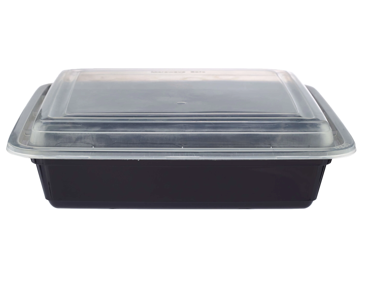Black Base Rectangular Container