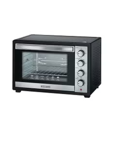 Electric Oven With Rotisserie & Double Glass Door, 50 Liter Capacity, 2000 W TRO50RDG-B5, Black/Silver