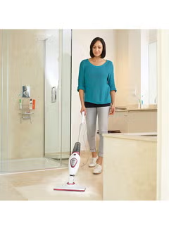 Steam Mop Cleaner, with Auto Floor select technology and 180° Swivel Steeringn, 0.5 L 1600.0, W BDS1616R-QS, White/Red