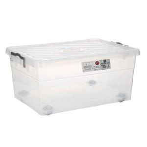 Royalford 55 Litre Storage Box - Plastic - Clear - 55 LITER