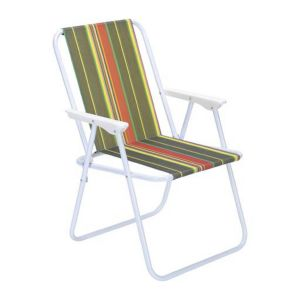 Royalford Beach Foldable Camping Chair - Alloy Steel - Multicolour - RF10348