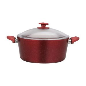 Royalford Casserole With Durable Granite Coating - Aluminium - Red - RF10257