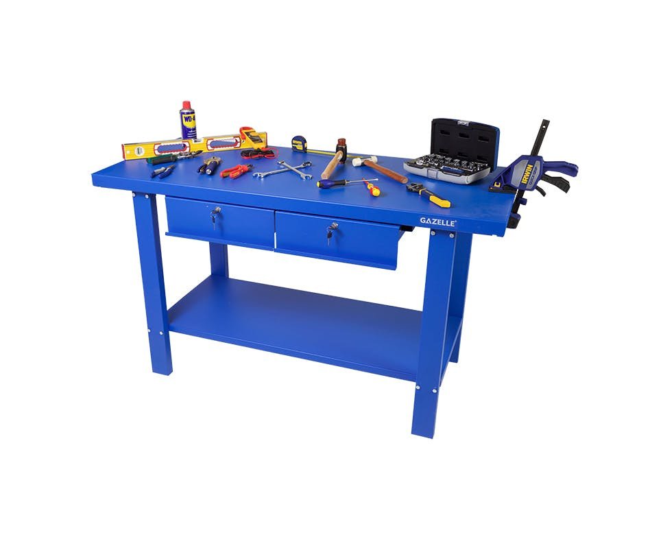 GAZELLE G2603 59 IN. STEEL WORKBENCH WITH DRAWERS