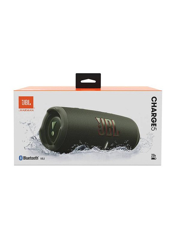 JBL Charge5 Splashproof Portable Bluetooth Speaker - Green