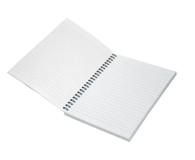 Light Spiral Soft Cover Single Line Notebook - Pack of 10 Pieces x 100 Sheets- 9x7in, LINB971805S