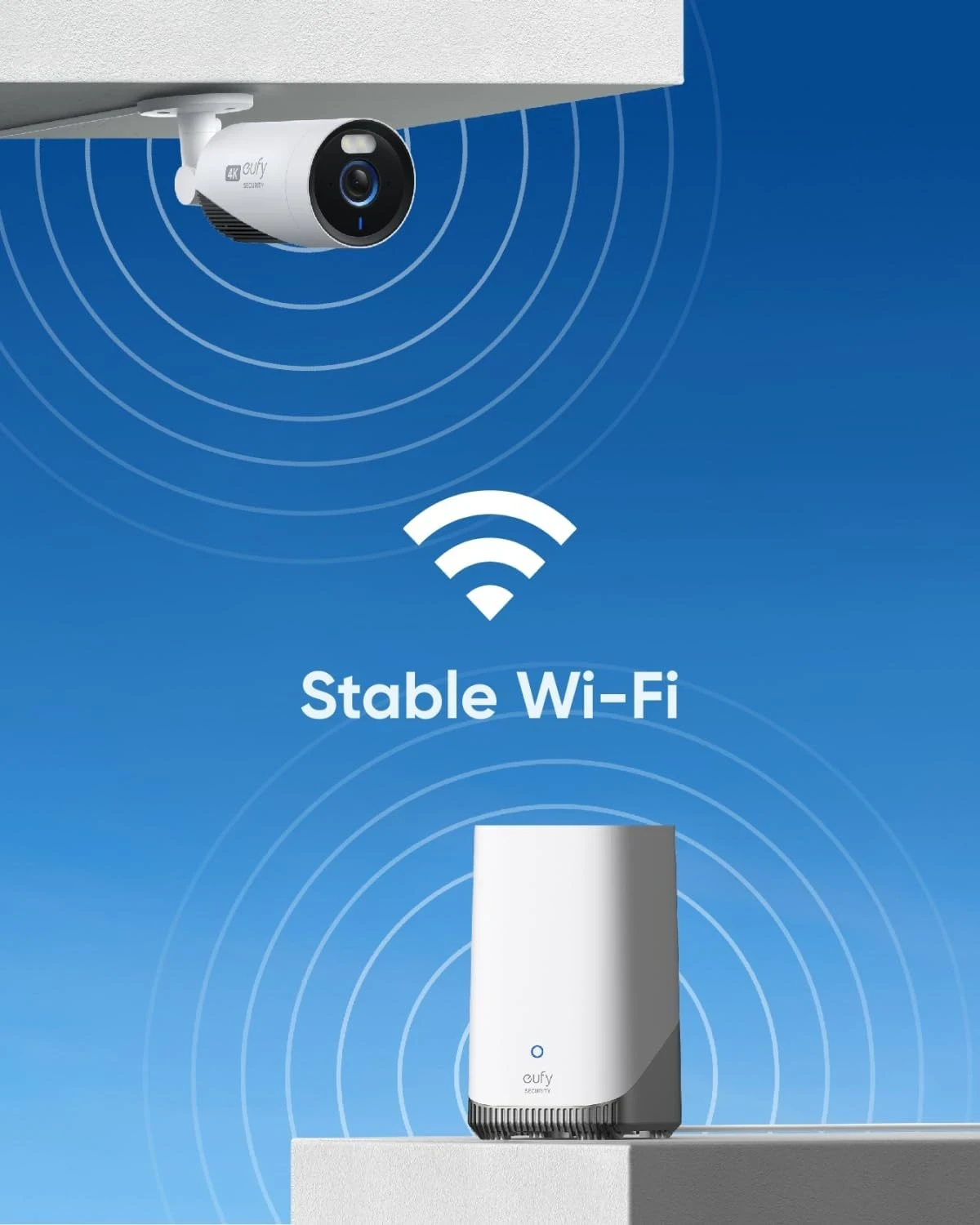 Anker Eufy 4K Wireless Security System Camera 1+4 White - E8600323