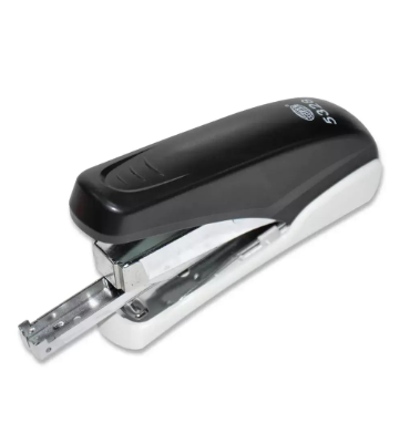 FIS Power Saving Stapler, (L)110 X (W)28 X (H)60 mm Size, Plastic Body, Black Colour - FSSF5328