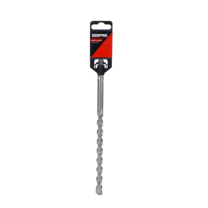 Geepas Chisel Bit Round 12mm - 200mm Long, Perfect For Compacting, Grooving, Cutting & More | 150mm Long Working | Compatible For Drill, Rotary Hammers, And Impact Hammer | Ideal For Plumbers, DIYers,