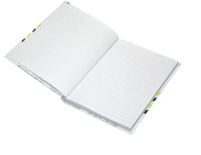Light Hard Cover Notebook, Pack of 5 Pieces, Single Line, 10x8 Inch,100 Sheets - LINB1081801