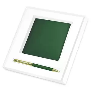 FIS Gift Set Italian PU (Wallet/Pen) Green - FSCLWPGR