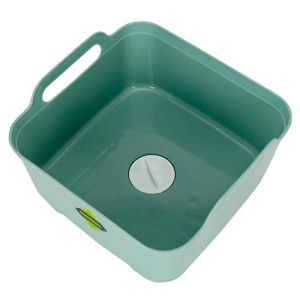 Royalford 9 Litre Square Basket With Wash Filter - Plastic - 9 LITER