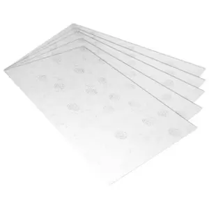 20-Piece FIS Gift Wrapping Paper 35gsm 50X70cm, White/Silver - FSGF01
