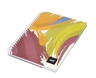 Light Spiral Hard Cover Notebook Single Line (Pack of 5 Pcs X 100 Sheets) A5 Size - LINBSA51804