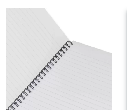 LIGHT Pack of 10 Design Spiral Soft Cover Notebook,With Border,10X8 Inches (25.4 X 20.32 cm) 80 Sheets - LINB108801611S