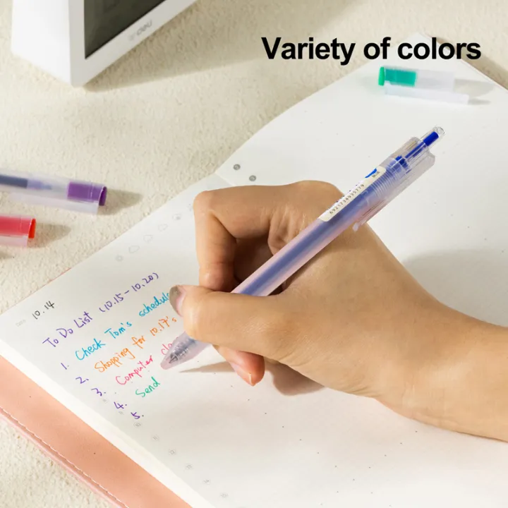 Deli EG118-6C Colors Gel Pen 0.5mm (6Pcs/Bag)