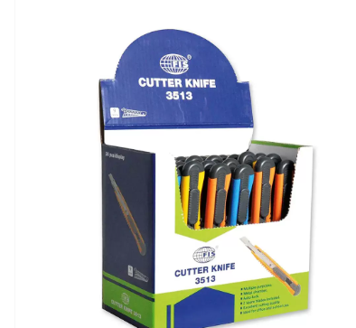 FIS Cutters, Pack of 24 pieces, 9mm Size, Assorted Colors - FSCU3513