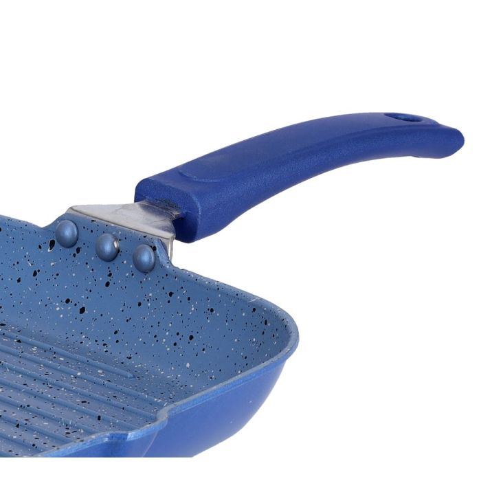 Royalford Non Stick Grill Pan, 26 Cm , Saucepan, Non-Stick Cookware Fry Pan, Extra Saucepan Skillet For Kitchen | Multiple Hob Compatible | Perfect For Meats Steaks Fish & Vegetables