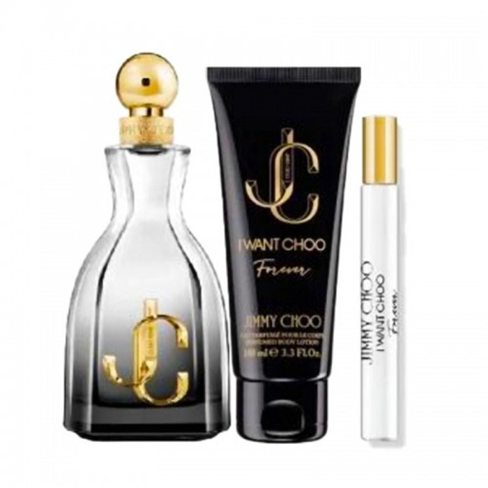 JIMMY CHOO I WANT CHOO FOREVER (W) SET EDP 100ML + EDP 7.5ML + BL 100ML (NEW PACK)
