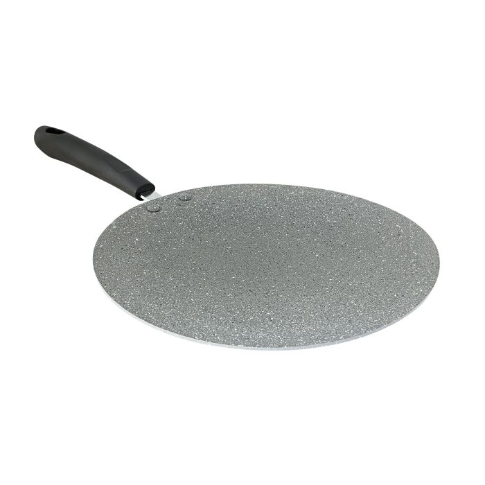 Smart Granite Series Tawa, Forged Aluminium, RF9992 | 5 Layer Construction | Bakelite Handle | 28cm Multi-Functional Aluminum Pan Suitable For Crepe Chapatti Pancakes Roti