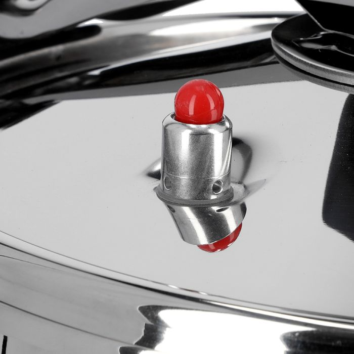 Royalford RF9651 Stainless Steel Pressure Cooker 9L - Lightweight & Home Kitchen Pressure Cooker With Lid, Multi-Safety Device With Cool Touch Handles And Safety Valves - For Gas And Solid Hotplates (