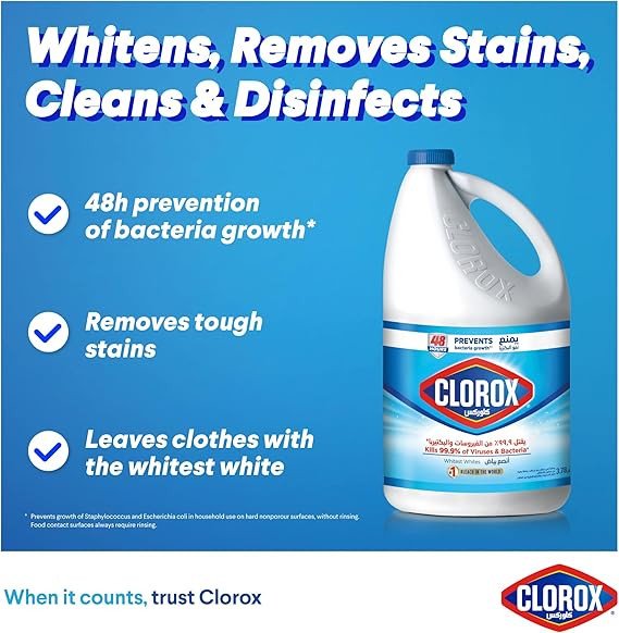 Clorox Original Gallon, 3.78 Liter + Original Toilet Cleaner, 709Ml