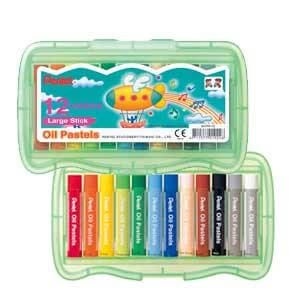 Pentel GHTP Oil Pastels Colors - Large, Assorted (Set of 12)