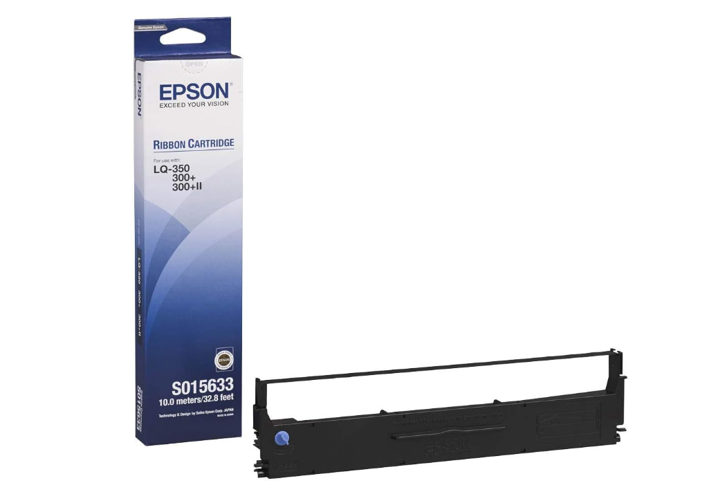 [{"value":"Epson LQ-300+"},{"value":"300+ii"},{"value":"350 Black Ribbon Cartridge (S015633)"},{"value":"lq350"},{"value":"lq300ii"},{"value":"lq300+ii"},{"value":"epson"},{"value":"ribbon"}]