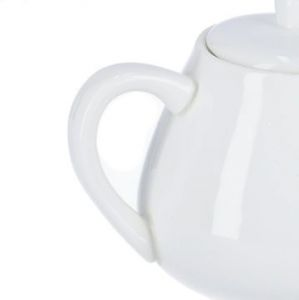 Royalford Magnesia Tea Pot With Lid - Porcelain - White