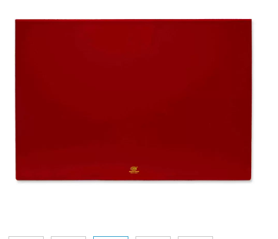 FIS Year Planner 2024 (English/French) PVC Desk Blotter, Maroon - FSDK2EF24MR