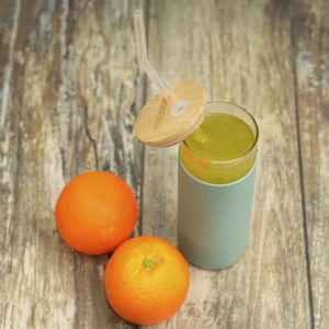 Royalford Bottle With Lid - Bamboo - Assorted - 450 ML