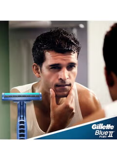 14-Piece II Plus Disposable Razor Set Blue