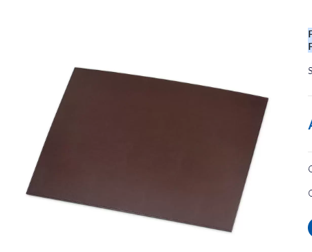 FIS Desk Blotter MDF Cover, Dark Brown Color - FSDEMDF4055DBR