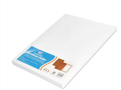 FIS A4 Certificate Folder Italian PU 1-Side Padded Cover, Brown - FSCLCHPUBRD5