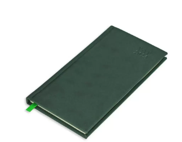 FIS 2023 Slim Arabic English Diary Italian PU Cover Green - FSDI59AEP23GR