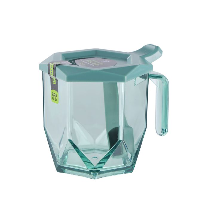 4-Pcs Spice Jar Set, 300ml Plastic Container, RF10331 | Seasoning Organizer For Kitchen | Countertop Spice Rack Storage | Multipurpose Jar Set With Spoon For Kitchen And Dining Table