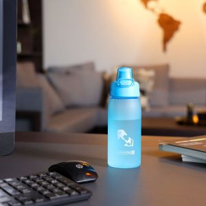 Royalford Water Bottle - Plastic - Blue - 550 ml