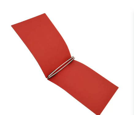 FIS Computer files with Plastic, Red Color, 332X255MM Size - FSCO800PREN