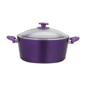Royalford Casserole With Durable Granite Coating - Aluminium - Purple - RF10259