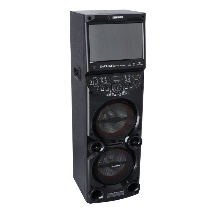 Portable Rechargeable Bluetooth Speaker With 15" Touch Screen, Remote & Mic GMS11166 Geepas