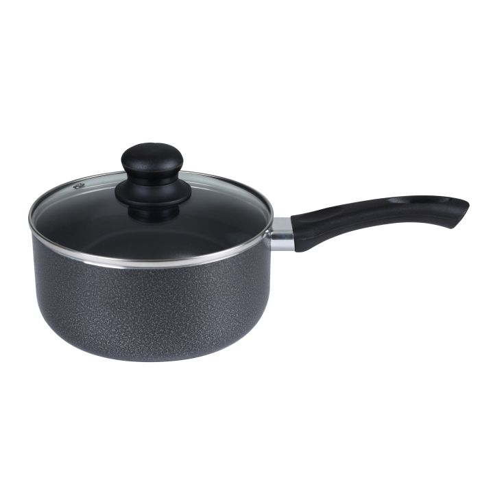 Royalford RF7923 8 Pcs Non-Stick Cookware Set - Comfortable Heat Resistant Handles Scratch Resistant, Tempered Glass Lids, Thick Body, Bakelite Knobs, And CD Bottom | Perfect For All Cooking Tasks