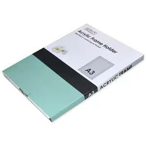 A3 Acrylic Sign Holder, Wall Mount Beveled Edge - SFNALFPH3BA3