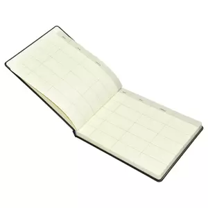 FIS Executive Visitors Book English Italian PU 25x20cm, Black - FSCLEXVI01