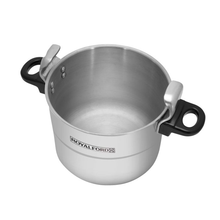 9LMulti-Safety Device With Cool Touch Handles Aluminium Pressure Cooker RF359PC9 Royalford