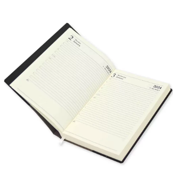 FIS A5 Diary 2024 (English) Dark Brown - FSDI17E24DBR