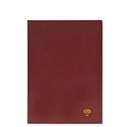 FIS A5 Diary 2024 English (1-Week at a glance) Maroon - FSDI78E24MR