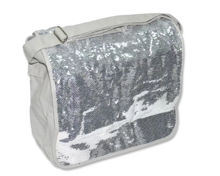 Penball Paillette School Bag Shoulder Bag, Silver Color - PBSBVS255-S