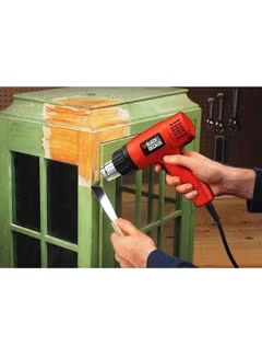 Heat Gun Corded With 2 Modes Ideal For Stripping Paint, Varnishes And Adhesives 1750W KX1650-B5 Orange/Black 19x10x7cm