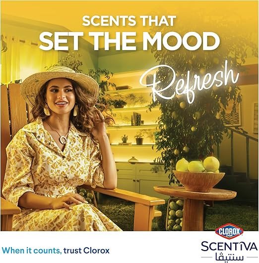 Clorox Scentiva Multipurpose Disinfectant Floor Cleaner, Madagascar Citrus Grove, Dual Pack 1.5L