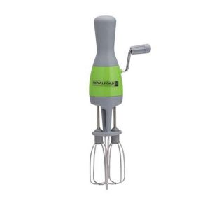 Royalford Dual Beat Hand Mixer - Plastic/Stainless Steel - Green & Grey