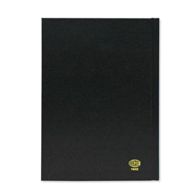 FIS A5 Diary 2024 (Arabic/English) 1 Side Padded Cover, Black - FSDI18AE24BK